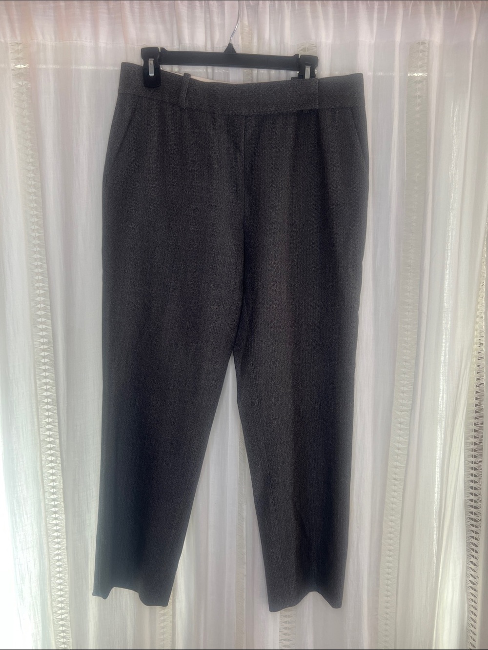 Barneys New York Dark Gray Cropped Trousers